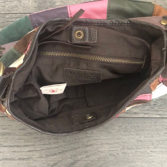 Lucky Brand Patchwork  Leather Shoulder Bag - Picture 4 of 8